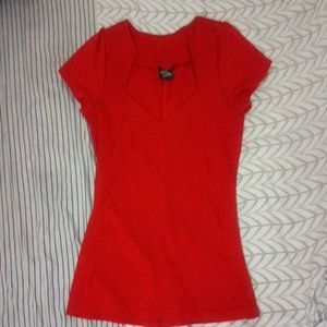 Vintage Sophia Top in Red